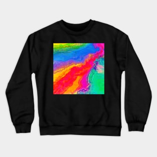 Psychedelic Rainbow Quartz Crewneck Sweatshirt